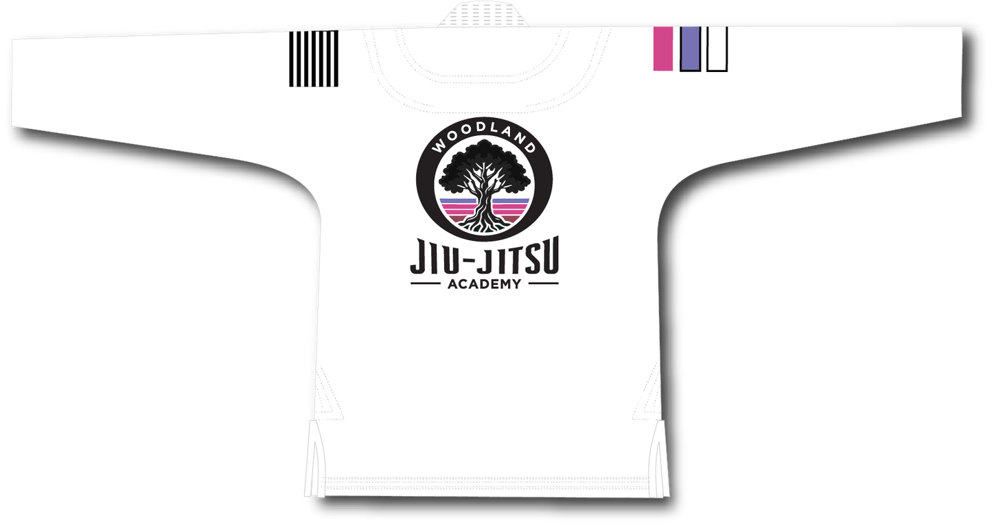 WJJA Kids Gi - Pink On White