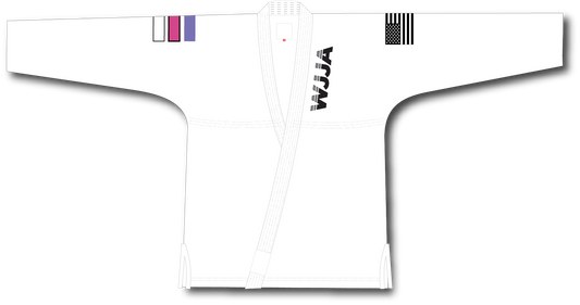 WJJA Adult Gi - Pink On White